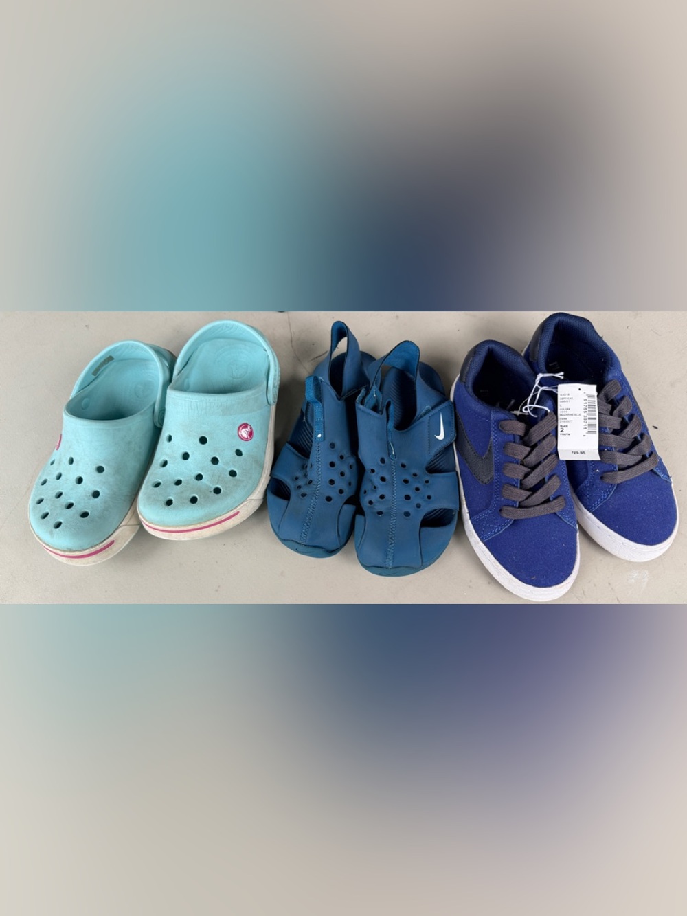 Used and New size 2 boys shoes bundle.